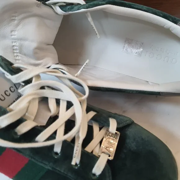 GUCCI new sneakers Ace 'Green Velvet' 757893